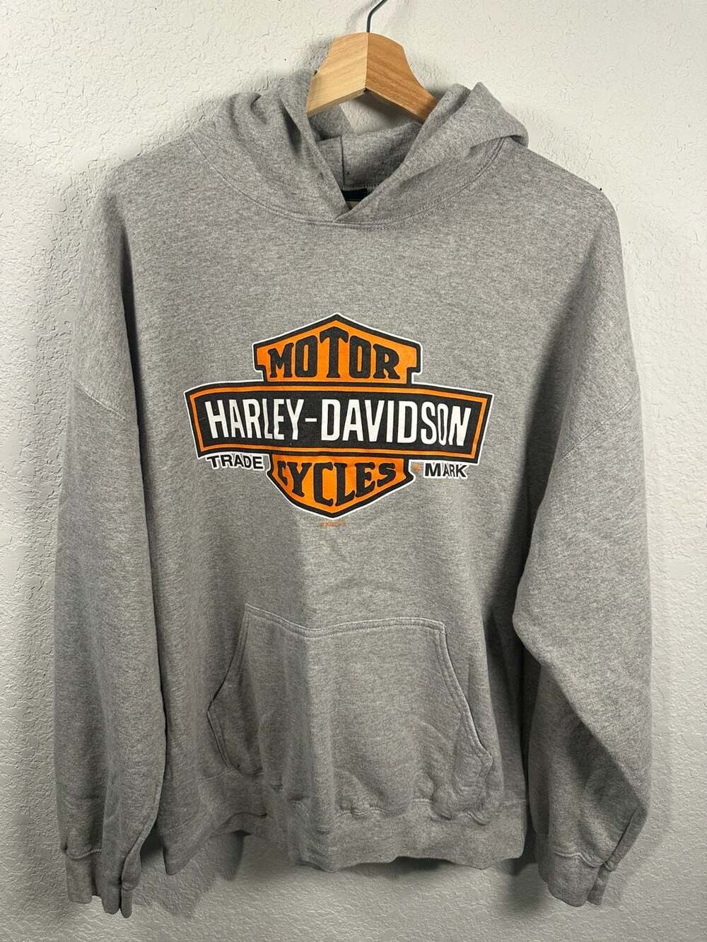 Harley-Davidson Wisconsin Oconomowoc Gray Pullover Hoodie Sweatshirt XL